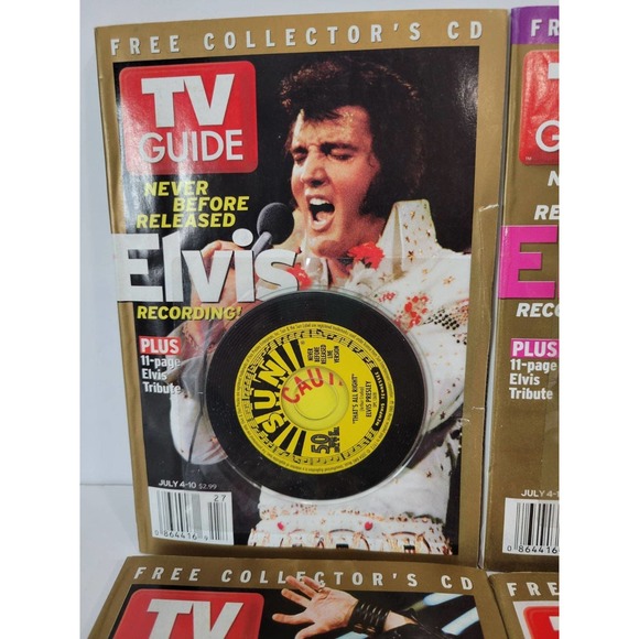Elvis Memorabilia TV Guide Lot 4 - Picture 5 of 6